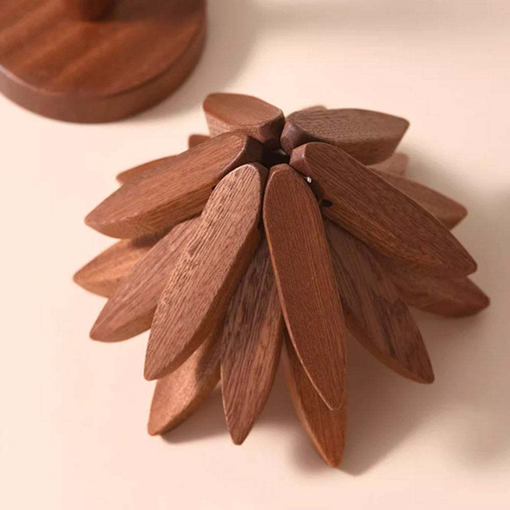 ⚡ 50K+ Sold 🔥Artisanal Wooden Coasters Trivets Set