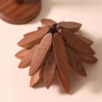 ⚡ 50K+ Sold 🔥Artisanal Wooden Coasters Trivets Set