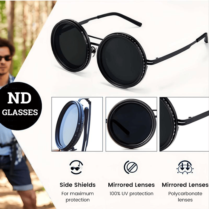 ⚡ 50K+ Sold 🔥 Selling Fast – Adjustable Tint Rounded Polarized Lenses Retro Sunglasses