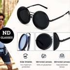 ⚡ 50K+ Sold 🔥 Selling Fast – Adjustable Tint Rounded Polarized Lenses Retro Sunglasses