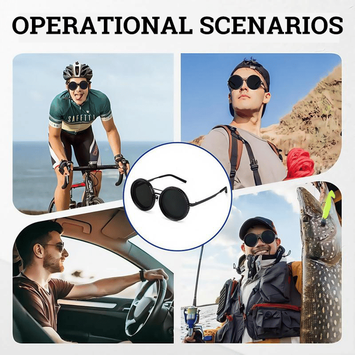 ⚡ 50K+ Sold 🔥 Selling Fast – Adjustable Tint Rounded Polarized Lenses Retro Sunglasses