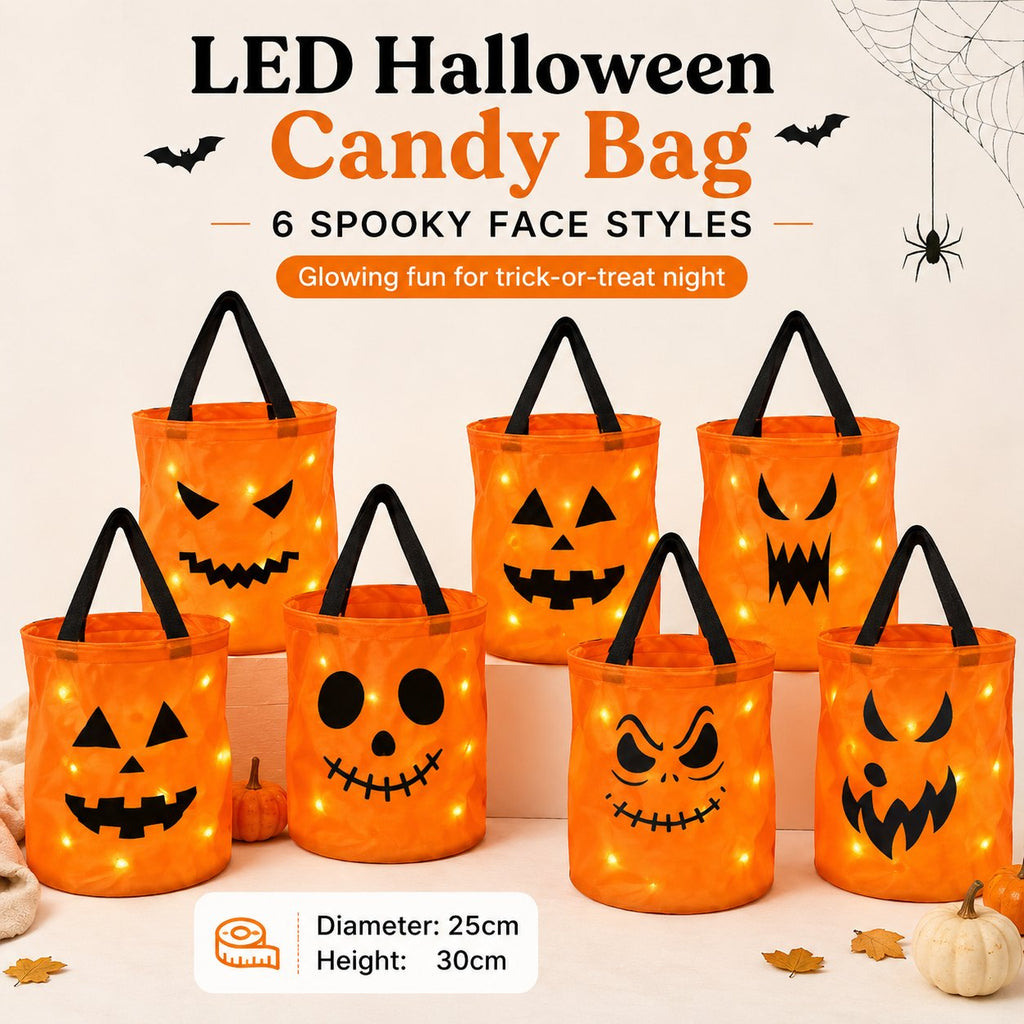 LED Glowing Pumpkin Gift Bag