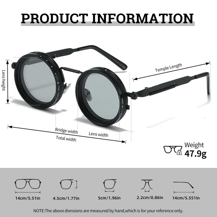 ⚡ 50K+ Sold 🔥 Selling Fast – Adjustable Tint Rounded Polarized Lenses Retro Sunglasses