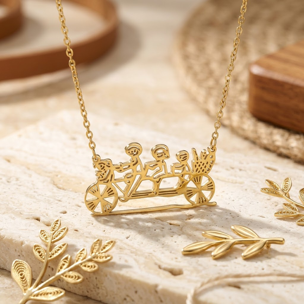 Personalized Children’s Drawing Necklace