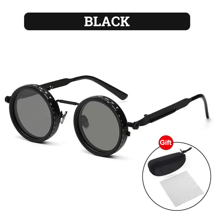 ⚡ 50K+ Sold 🔥 Selling Fast – Adjustable Tint Rounded Polarized Lenses Retro Sunglasses