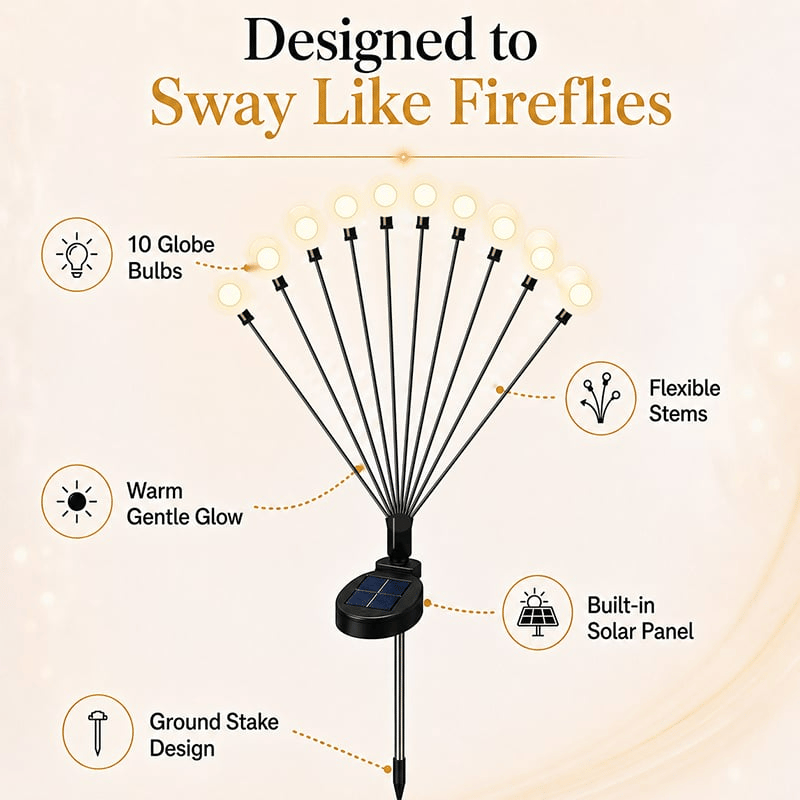 Solar Firefly Garden Stake Lights💡