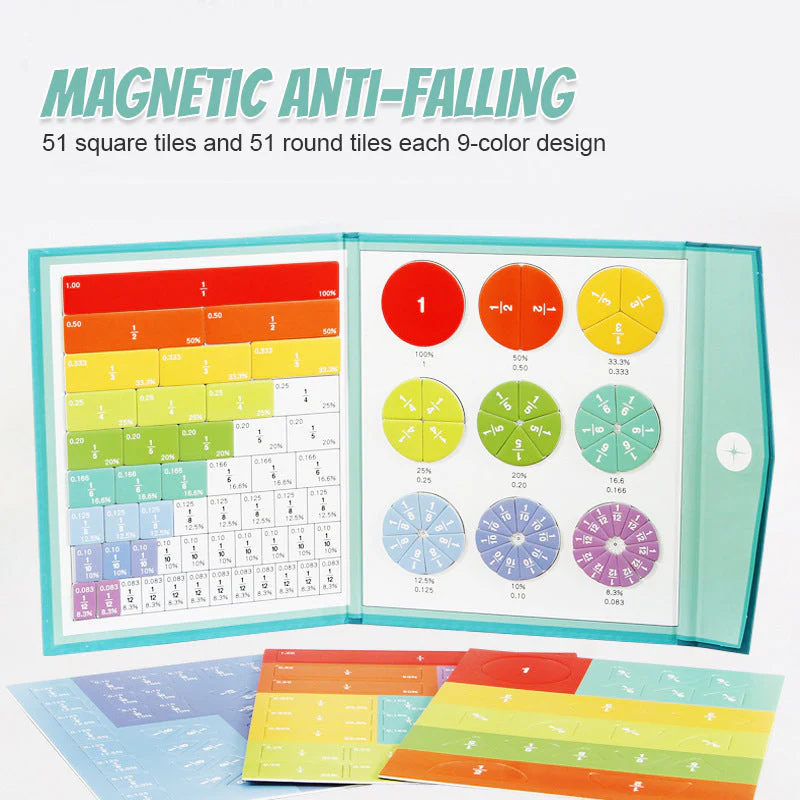 ⚡ 50K+ Sold 🔥 Selling Fast – Magnetic Fraction Educational Puzzle