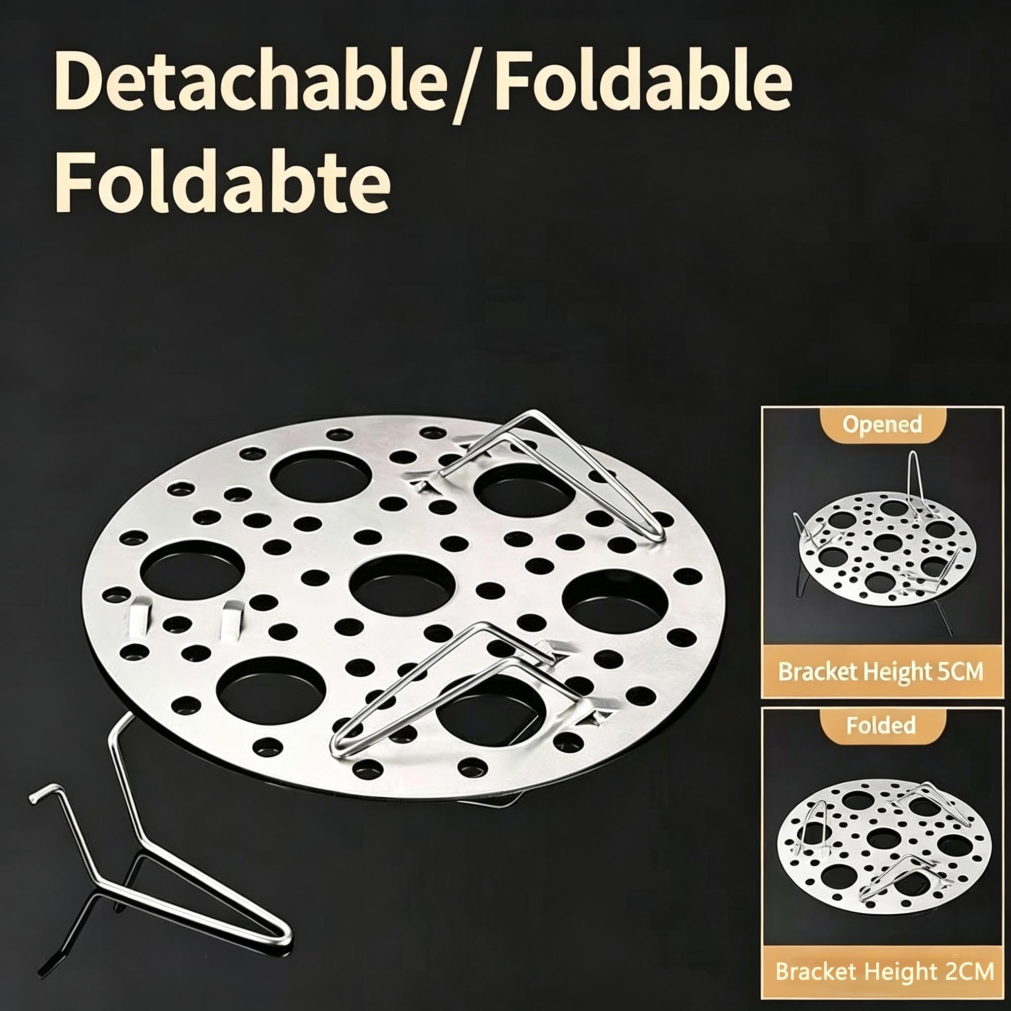 ⚡ 50K+ SOLD | SELLING FAST Premium Multi-Purpose Stainless Steel Steamer & Cooling Rack